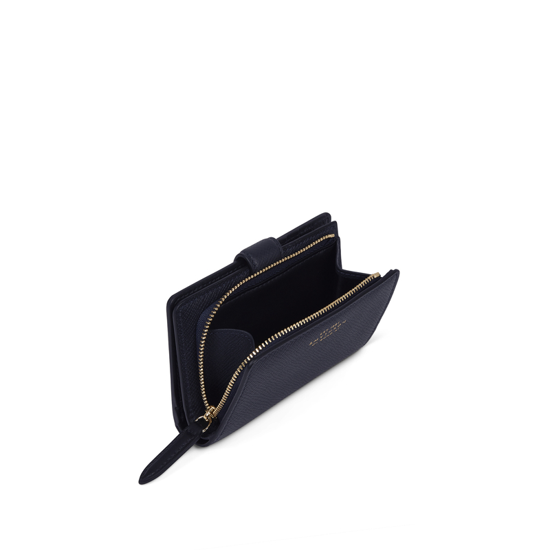 Smythson Small Continental Purse in Panama