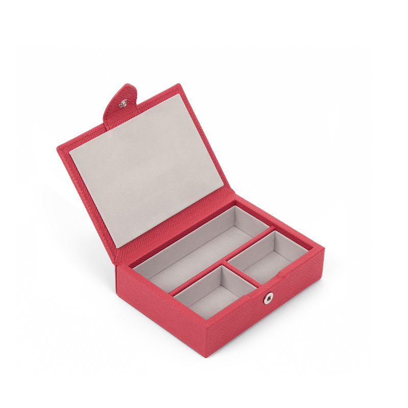 Smythson Small Square Trinket Box in Panama