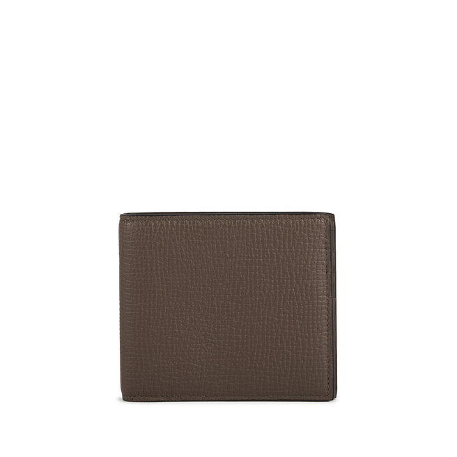 Smythson 6 Card Slot Money Clip Wallet in Panama Black