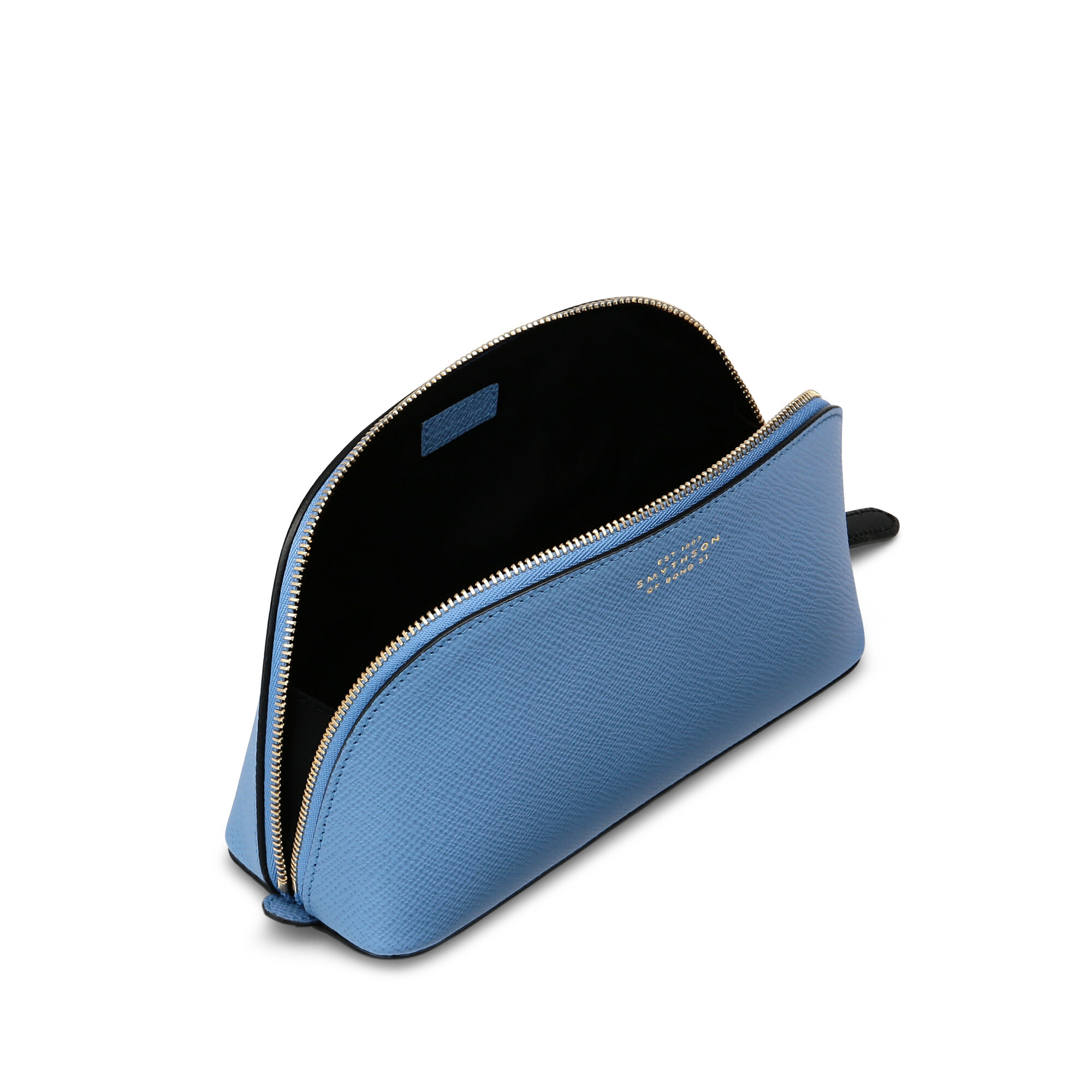 Womens Bags Makeup bags and cosmetic cases Smythson Leather Washbag With Double Zip In Panama in Blue 