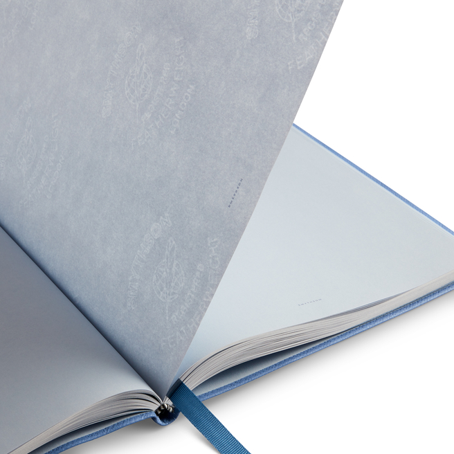 Quaderno Portobello con pagine bianche nile blue