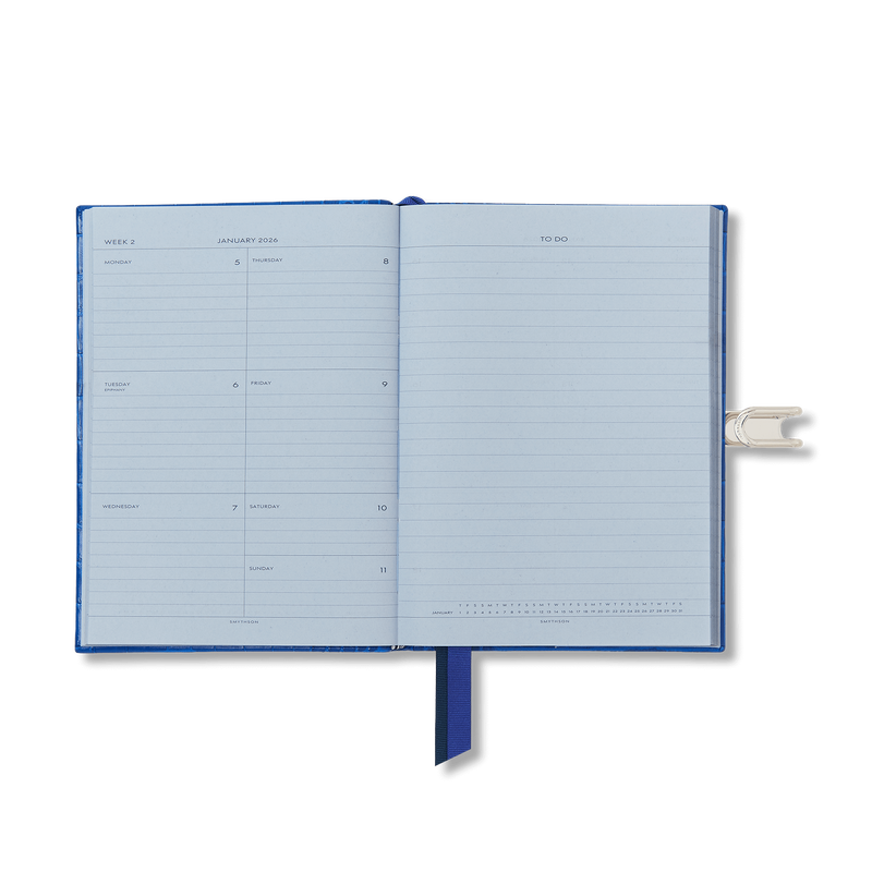 Smythson 2026 Soho Weekly Journal with Slide in Mara 