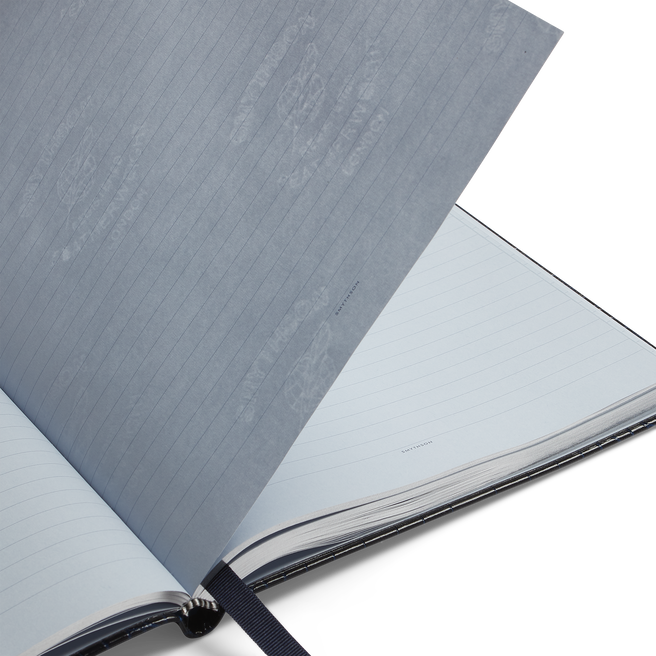大人気新作 Portobello Notebook in Mara in navy | Smythson ノート・メモ帳