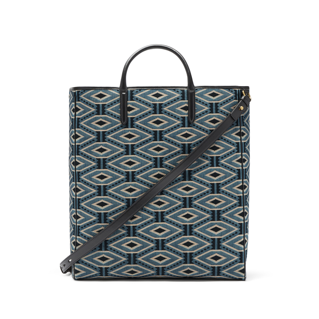 Lozenge Jacquard Shopper Bag
