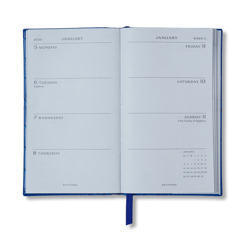 Smythson 2026 Panama Weekly Diary in Mara