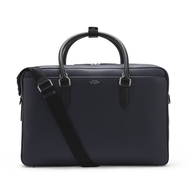 48-Hour Travel Bag in Ludlow in navy | Smythson