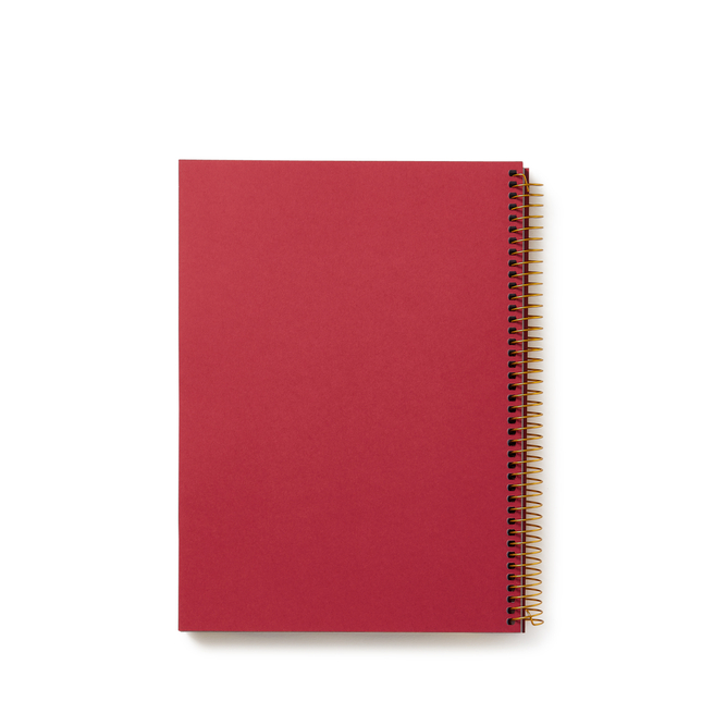 A5 リングノートパッド In Red Smythson