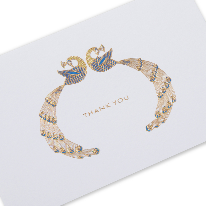 Thank You Peacock Card