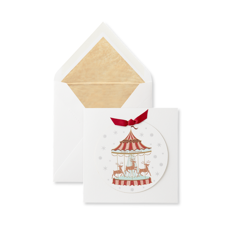 Carousel Christmas Card