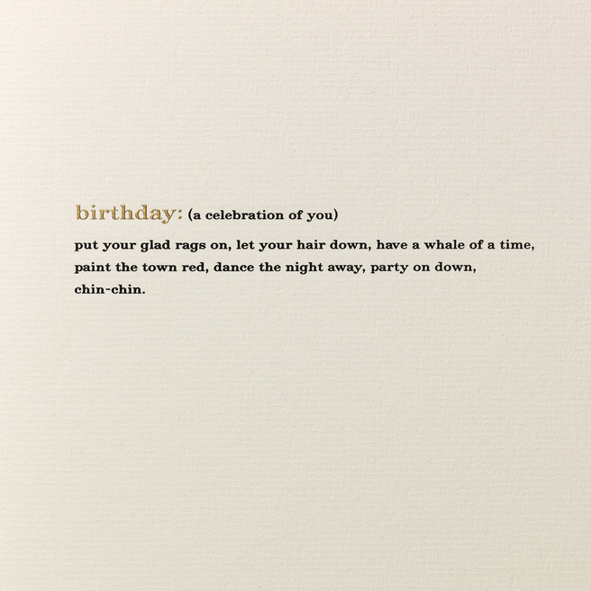 Birthday Expressions Card