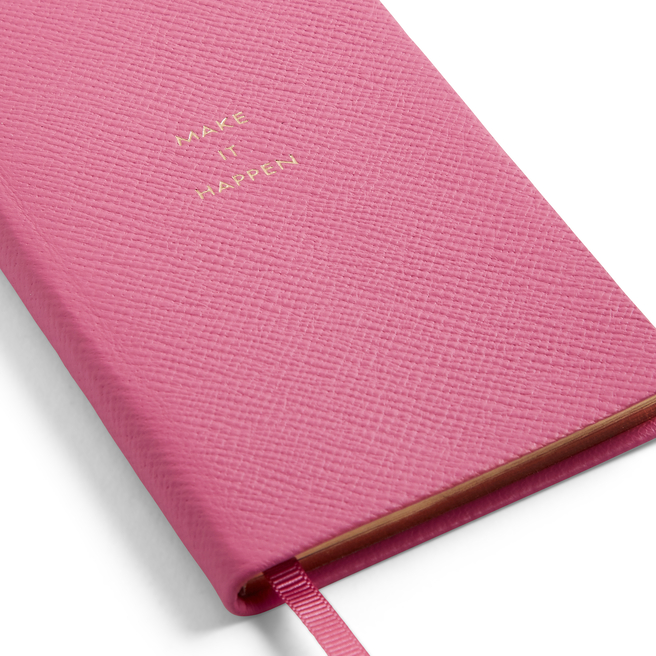 Smythson Nile Blue Mummy To Be Grained Leather Notebook 14cm x 9Cm
