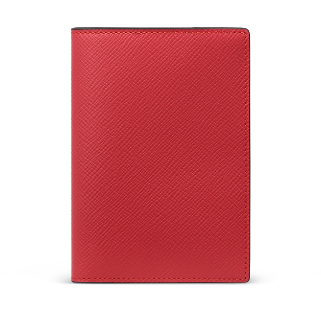 Passport Cover in Panama in scarlet red