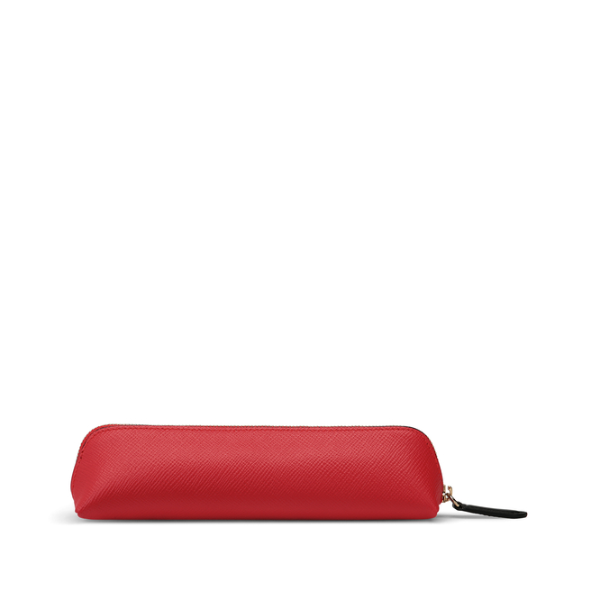 Smythson Pencil Case in Panama Scarlet Red