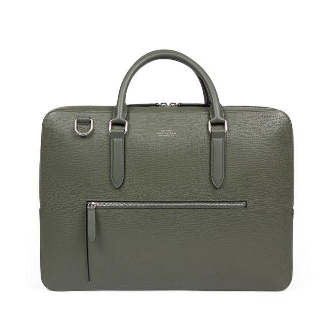 Large Briefcase with Zip Front in Ludlow