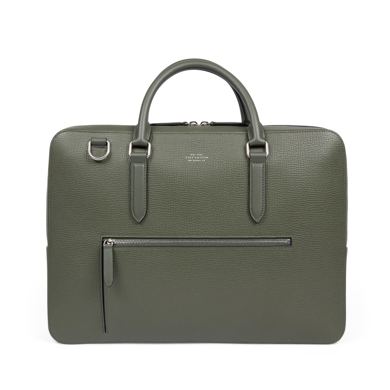 Large Briefcase with Zip Front in Ludlow