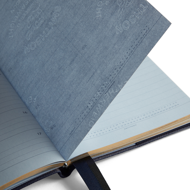 Agenda semainier Soho 2025 en Panama navy Smythson