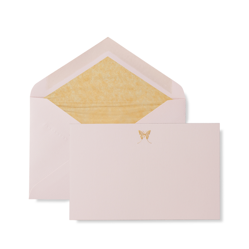 Cartes de correspondance motif papillon