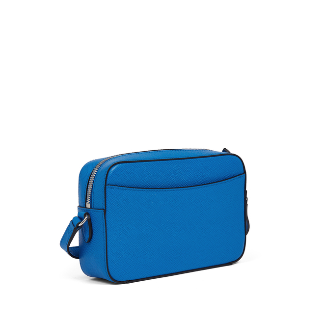 Small Camera Bag in Panama in lapis | Smythson