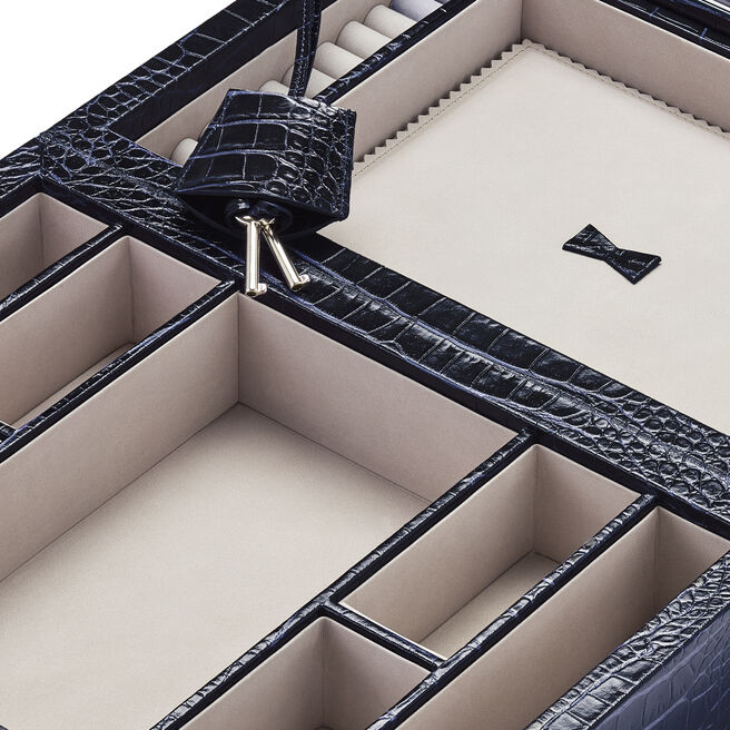 Mara Travel Jewellery Box Navy