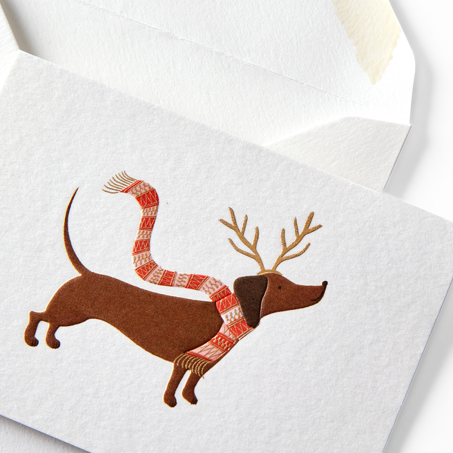 Dog Christmas Gift Card Set