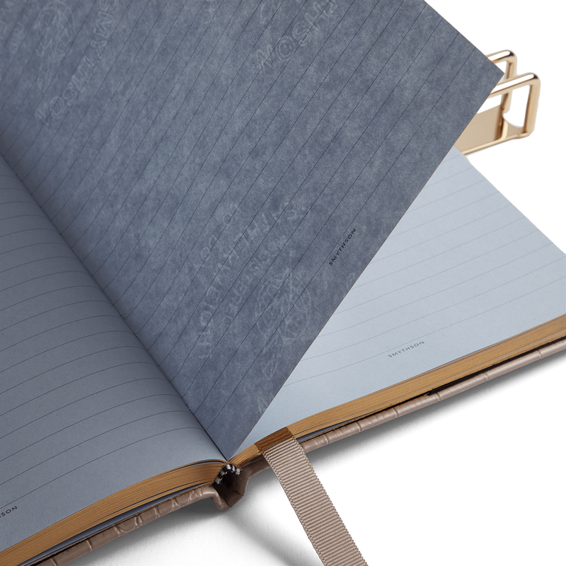Smythson Soho Notebook with Slide Closure in Mara