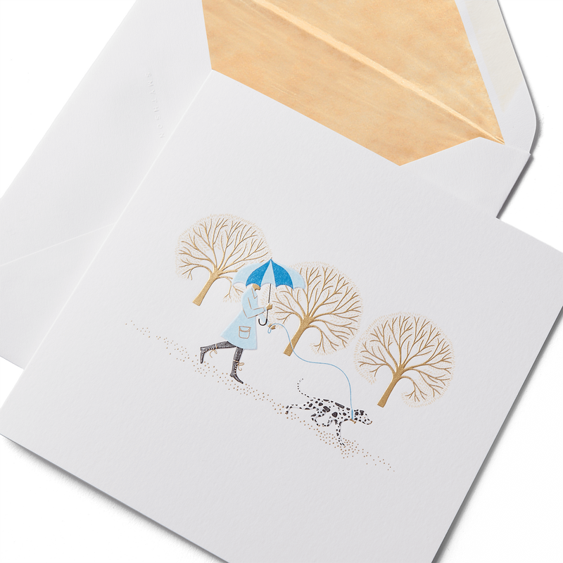 Smythson Dog on a Lead Card