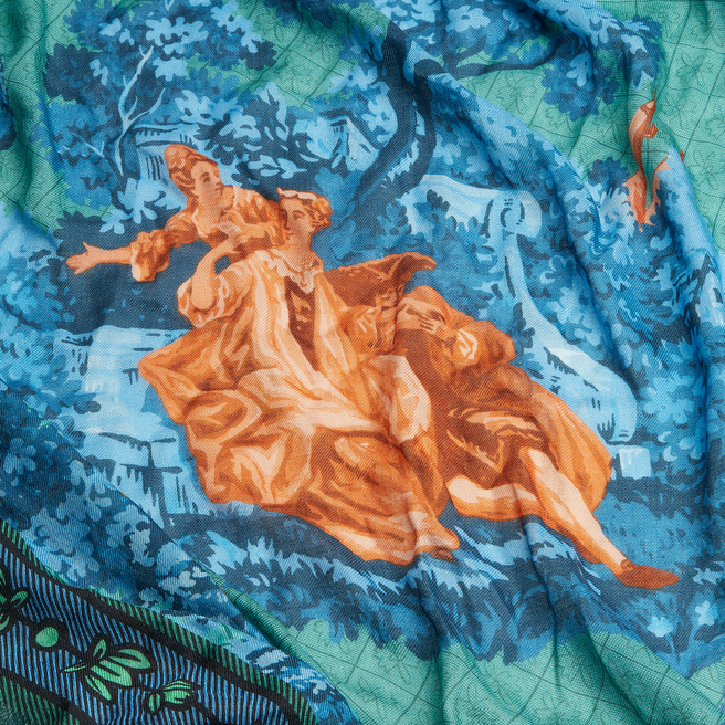Lovers Print Cashmere Scarf
