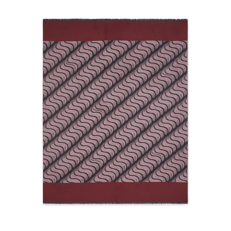 'S' Monogram Cashmere Travel Blanket Scarf