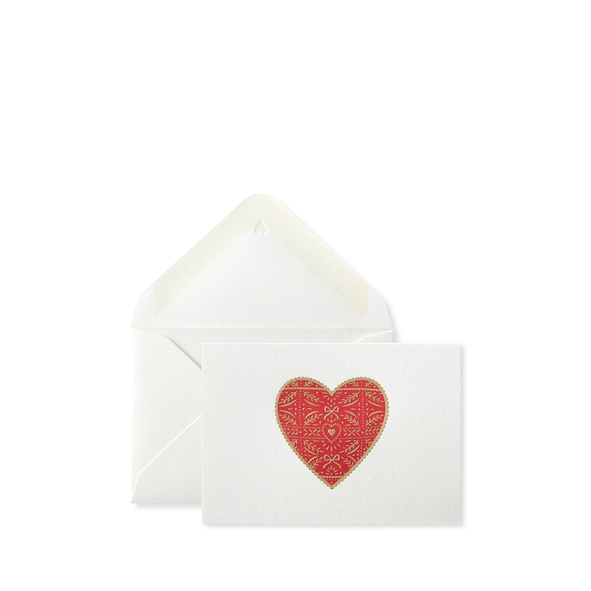 „Love“ Geschenkkarte mit Herzmotiv