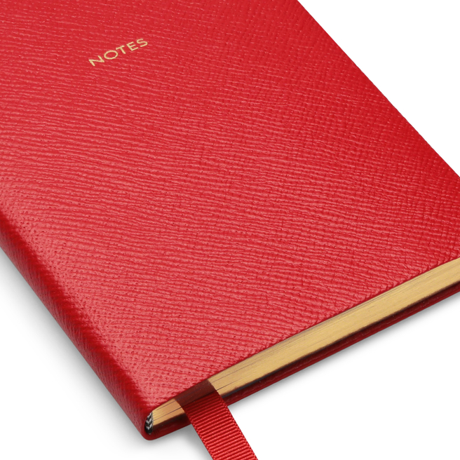 SMYTHSON Panama Soho Cross-Grain Leather Notebook for Men