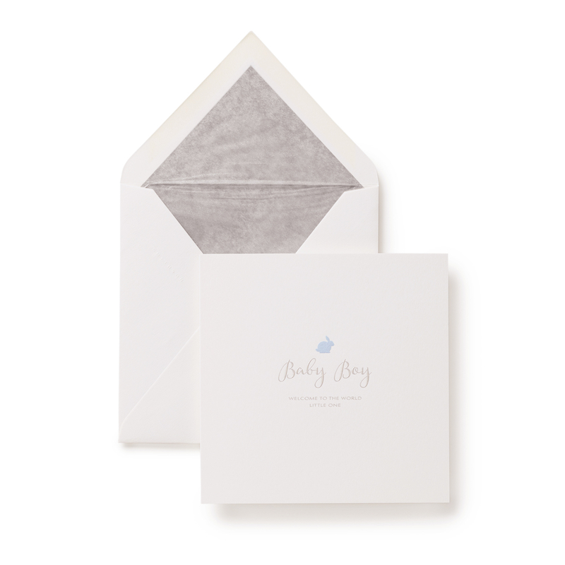 Baby Boy Rabbit Card