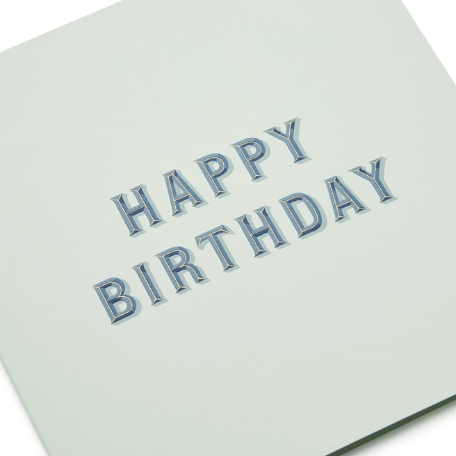 Typography Birthday Card
