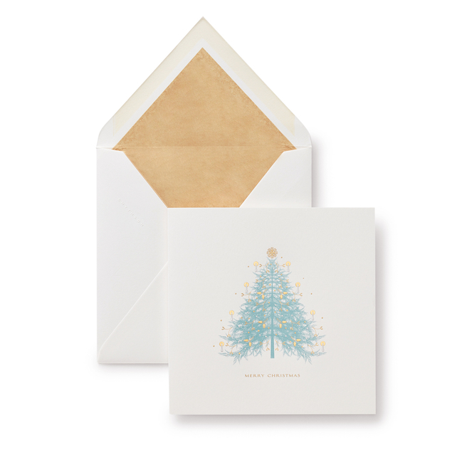 Christmas Fir Tree Cards White