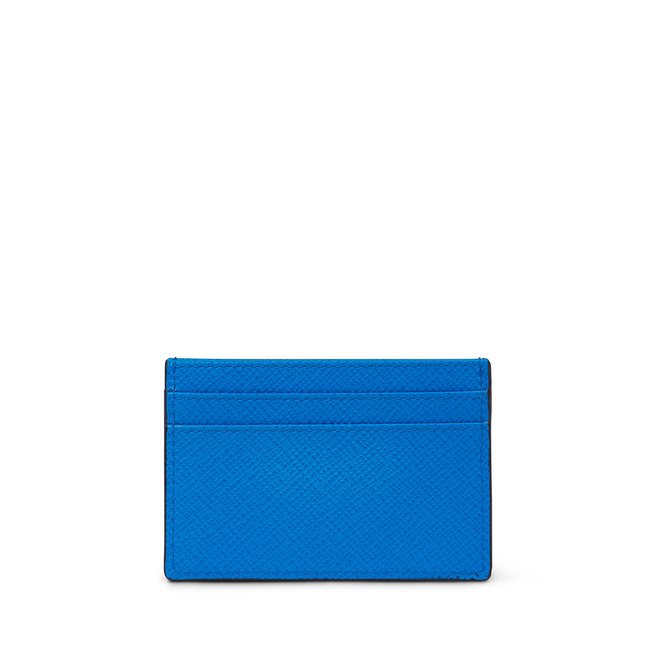 Flat Card Holder in Panama in lapis | Smythson