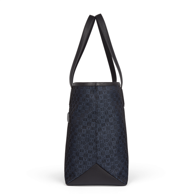 Smythson Tote Bag in Stamp Canvas