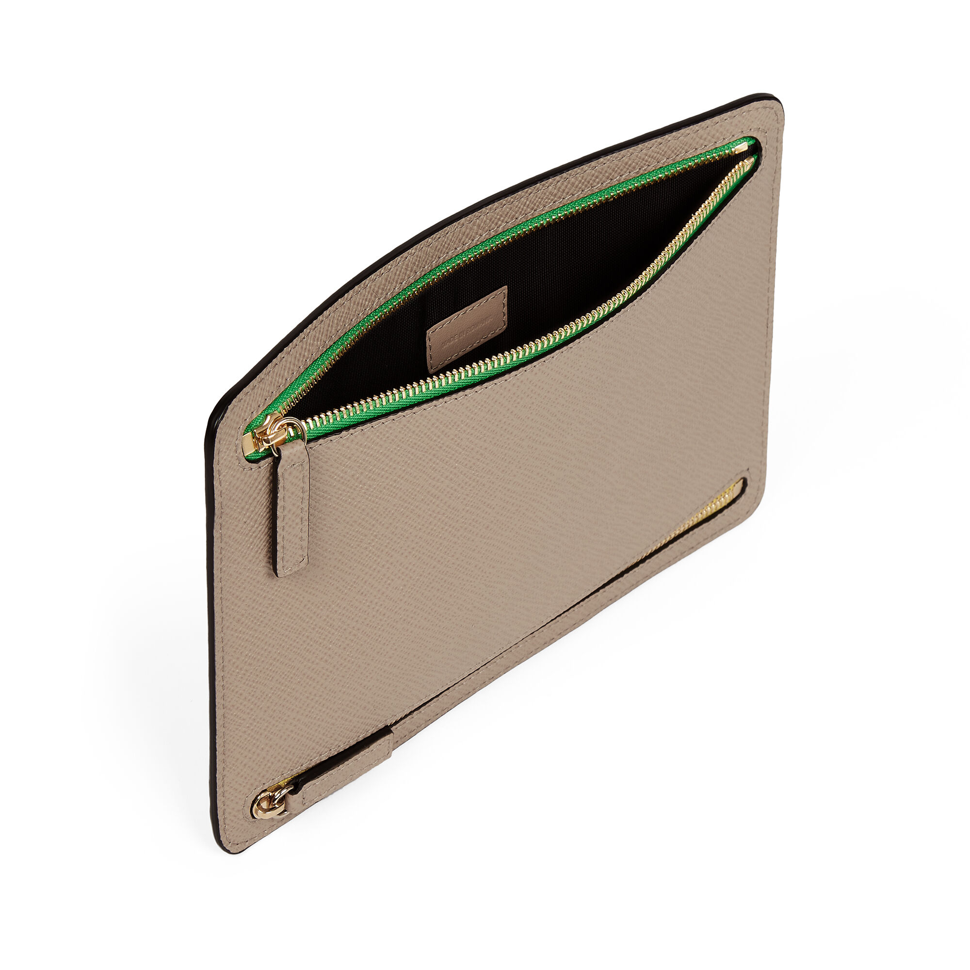 Smythson Panamaレザーマルチジップケース｜ファッション