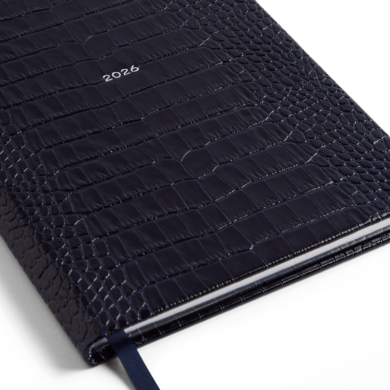 Smythson 2026 Kings Weekly Vertical Journal in Mara 