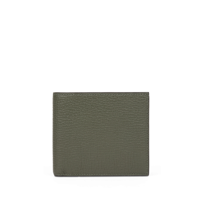 4 Card Slot Wallet with Coin Case in Ludlow in dark khaki