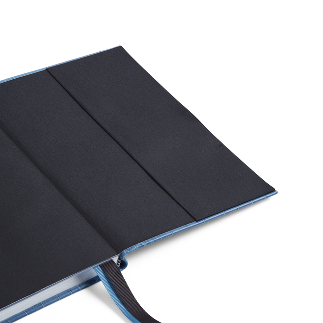 2024 Soho Weekly Agenda with Slide in Mara in nile blue Smythson
