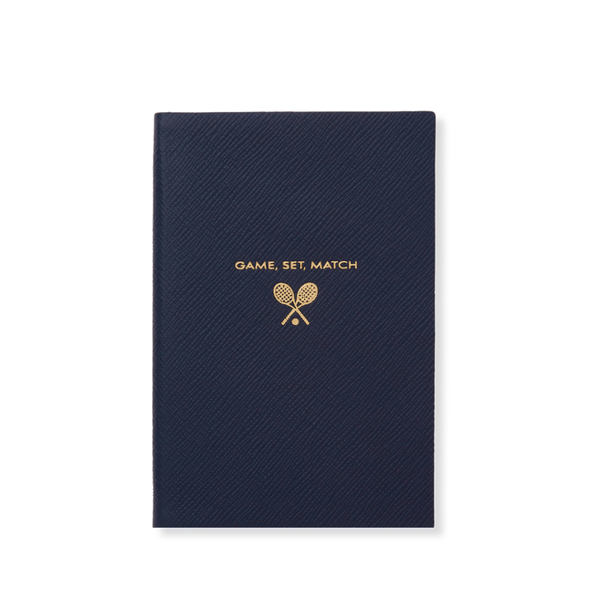 Smythson x Partaje Panama Notebook - Navy