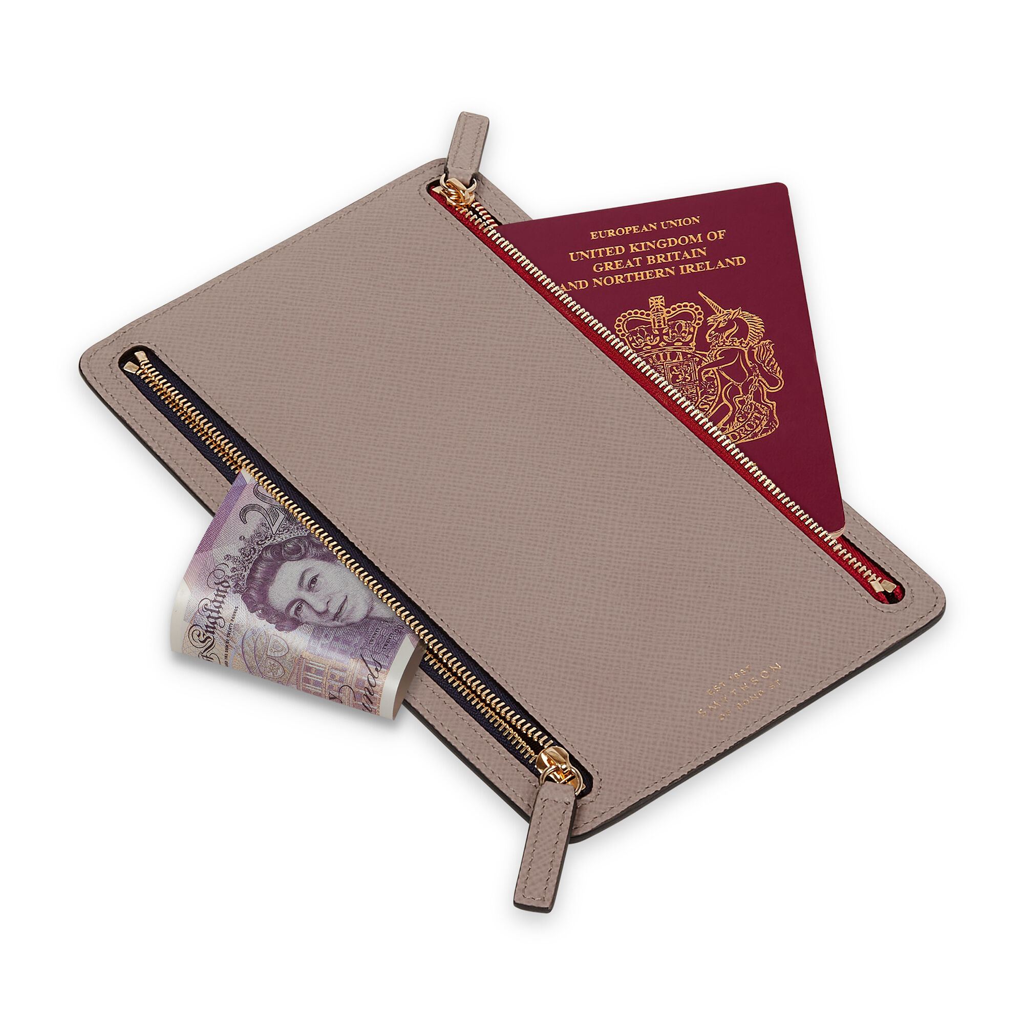 英国王室御用達 スマイソン・パスポートケース - 名刺入れ