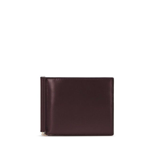 Money Clip Wallet in Box Calf Leather