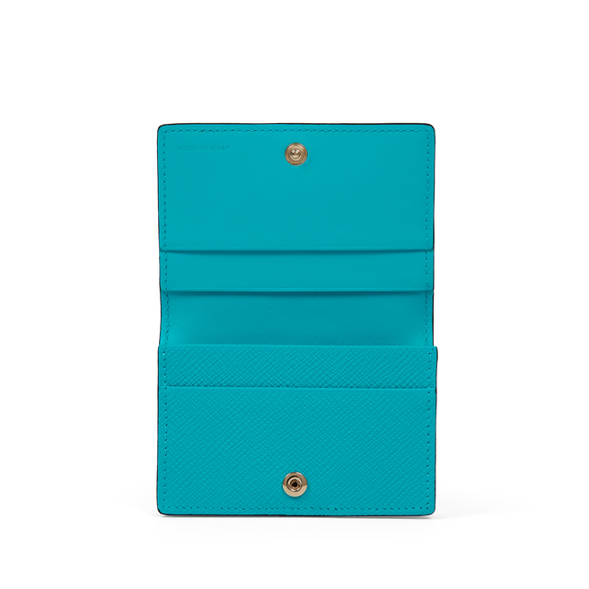 Folded Card Case with Snap Closure in Panama