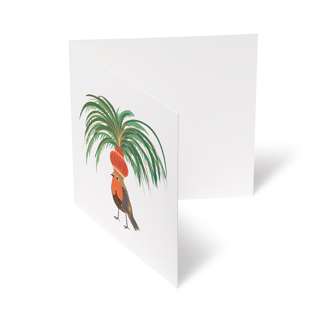 Carnival Robin Christmas Card