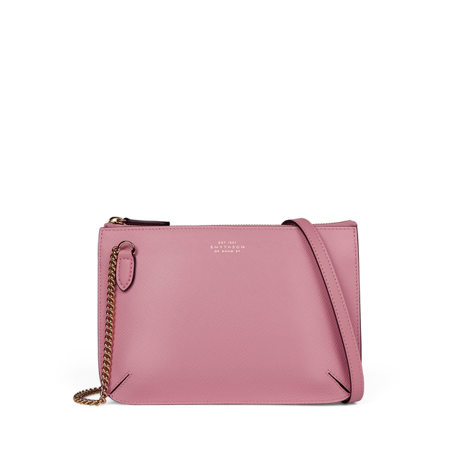 Sac à bandoulière avec double pochette en Panama