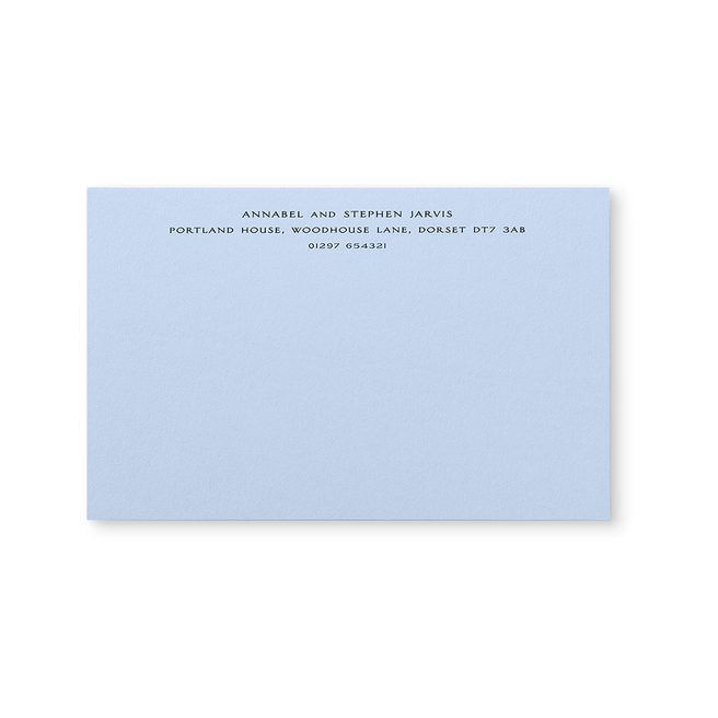 Kings Correspondence Card with Name and Address (Top)