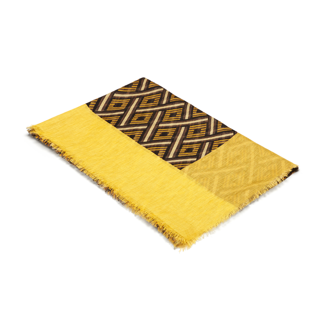 Diamond Stripe Linen Scarf