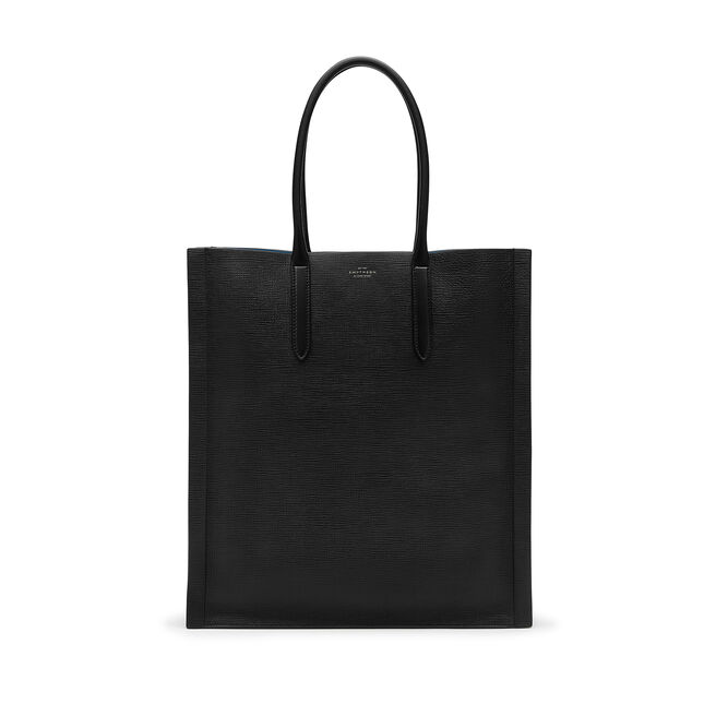 Medium Paper Edge Tote in Crossgrain Leather