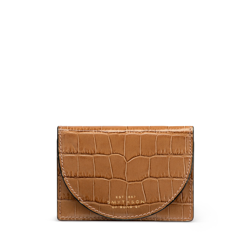 Smythson Mara Moon Card Case with Mirror