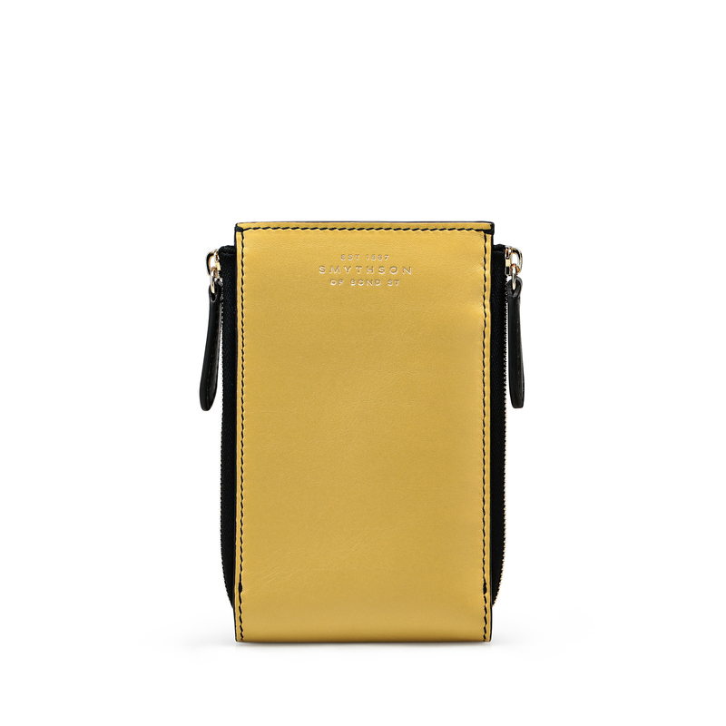 Double Zip Wallet in Smooth Leather